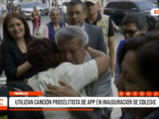 Trujillo: canción proselitista de APP sonó en inauguración escolar