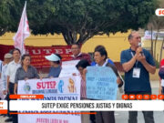 Chiclayo: jubilados exigen pensión justa en protesta del SUTEP