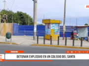 Áncash: sujetos detonan explosivo en obra del colegio Politécnico