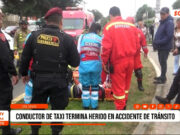 Trujillo: accidente de tránsito deja herido a taxista