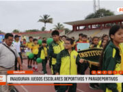 Chiclayo: inauguran juegos escolares deportivos y paradeportivos