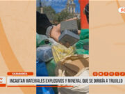 Cajamarca: incautan materiales explosivos y mineral que se dirigía a Trujillo