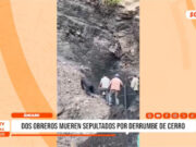 Áncash: derrumbe de cerro sepultó a dos obreros