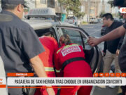 Trujillo: pasajera queda atrapada tras choque en Jesús de Nazareth