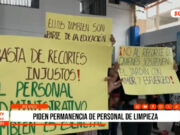 Trujillo: padres piden permanencia de personal de limpieza