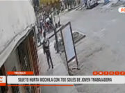 Trujillo: delincuente roba mochila a joven en Urb. Chimú