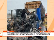 Pativilca: tráileres incendiados causan caos en Panamericana