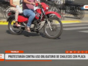 La Libertad: motociclistas protestan contra norma de chalecos