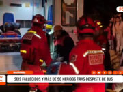 Nacional: seis fallecidos y más de 50 heridos tras despiste de bus