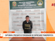 Trujillo: capturan a presunto extorsionador de transportista