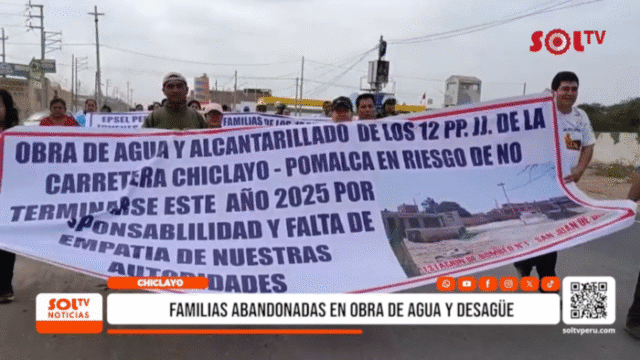 FAMILIAS ABANDONADAS AGUA DESAGUE