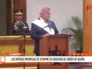 La Libertad: César Acuña repite promesas en discurso oficial