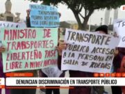 Trujillo: personas con discapacidad exigen respeto en el transporte público