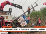 Trujillo: chofer salva de morir en accidente en carretera a la sierra