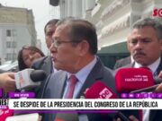 «El acuerdo de APP es apoyar a José Jerí de Somos Perú»: Eduardo Salhuana, Presidente del Congreso