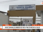 El Porvenir: aguas servidas inundan entrada de posta médica