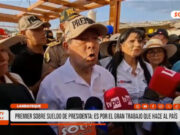 Chiclayo: Eduardo Arana justifica aumento salarial de Dina Boluarte