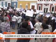Trujillo: Vecinos de Alto Trujillo exigen agua potable y alcantarillado