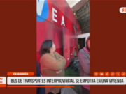 Cajamarca: Bus de la empresa Línea se empotra en vivienda