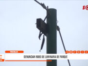 Trujillo: denuncian robo de luminaria de parque