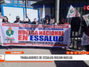Cajamarca: trabajadores de EsSalud acatan huelga nacional pacífica