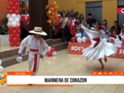 Alexia Calderón y Steven Figueroa dieron una demostración de marinera en el escenario de SOL TV
