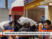 Chiclayo: policía da golpe al contrabando cerca del mercado Modelo