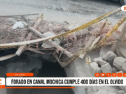 Trujillo: forado en canal Mochica cumple 400 días en el olvido