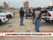 Trujillo: llegan camionetas para unidades especiales de la PNP