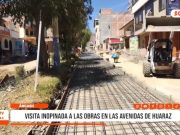 Áncash: visita inopinada a las obras en las avenidas de Huaraz