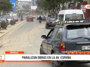 Trujillo: paralizan obra de alcantarillado en la Av. España