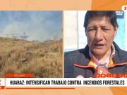 Huaraz: intensifican trabajos contra incendios forestales