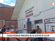 Áncash: pobladores exigen reinicio de obra en centro de salud