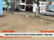Trujillo: congestión vehicular en cruce de las avenidas América con Miraflores