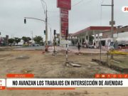 Trujillo: no avanzan trabajos en intersección de avenidas Túpac Amaru y Salvador Lara