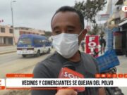 Trujillo: vecinos y comerciantes se quejan de polvo