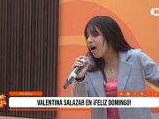 Valentina Salazar maravilló con su voz al público de Feliz Domingo