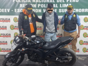 Lima: cae “Care bebe”, con moto robada y acusado de extorsión