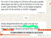 Trujillo: delincuentes detonan explosivo en vivienda de colectivero