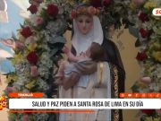 Trujillo: salud y paz piden a Santa Rosa de Lima en su día
