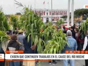 Trujillo: exigen que continúen trabajos en el cauce del río Moche