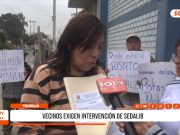 Trujillo: vecinos exigen intervención de SEDALIB