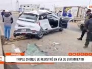 Chiclayo: triple choque se registró en Vía de Evitamiento