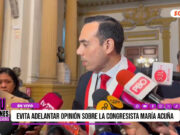 «Voy a conversar con María Acuña. Hay que escuchar su descargo y no adelantar juicios», señaló José Jerí, presidente del Congreso