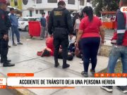Trujillo: accidente de tránsito deja una persona herida