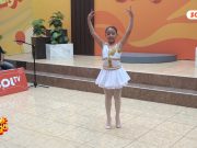 Ariana Blas deleitó con el ballet en el set de Feliz Domingo