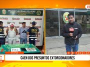 Trujillo: caen dos presuntos extorsionadores