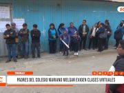 Trujillo: Padres del colegio Mariano Melgar exigen clases virtuales