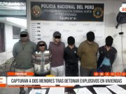 Trujillo: retienen a menores por presuntamente atentar con explosivos una vivienda de La Esperanza