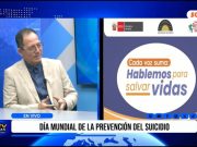 Trujillo: psiquiatra advierte sobre prevención del suicidio
